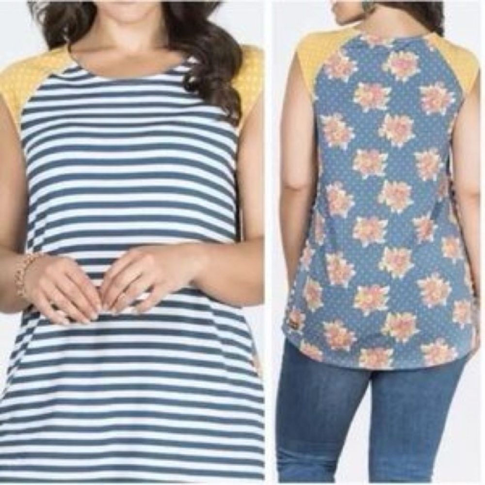 Matilda Jane Make Believe‎ Team Captain Tee Tunic size L